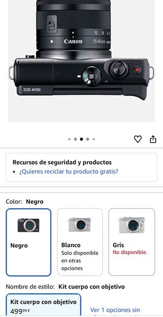 Canon EOS M100 Negra