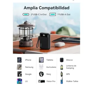 INIU Power Bank con Pantalla Digital