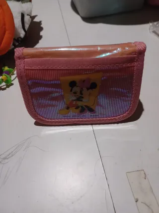 Cartera Disney Mickey y Minnie Rosa