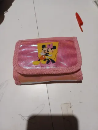 Cartera Disney Mickey y Minnie Rosa