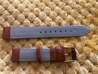 CORREA DE RELOJ DE PIEL MARRÓN