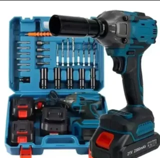 Avvitatore bulloni con 2 batterie + acce ssori