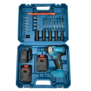 Avvitatore bulloni con 2 batterie + acce ssori
