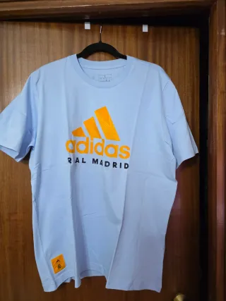 Camiseta Adidas Real Madrid Talla L Azul Naranja