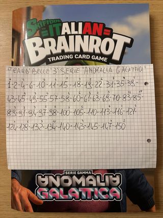 Card “stella” brainrot 1,5€ l’una