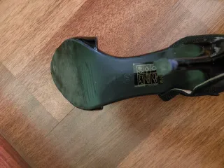 Sandalias tacón negras,2 pares cada uno 10e