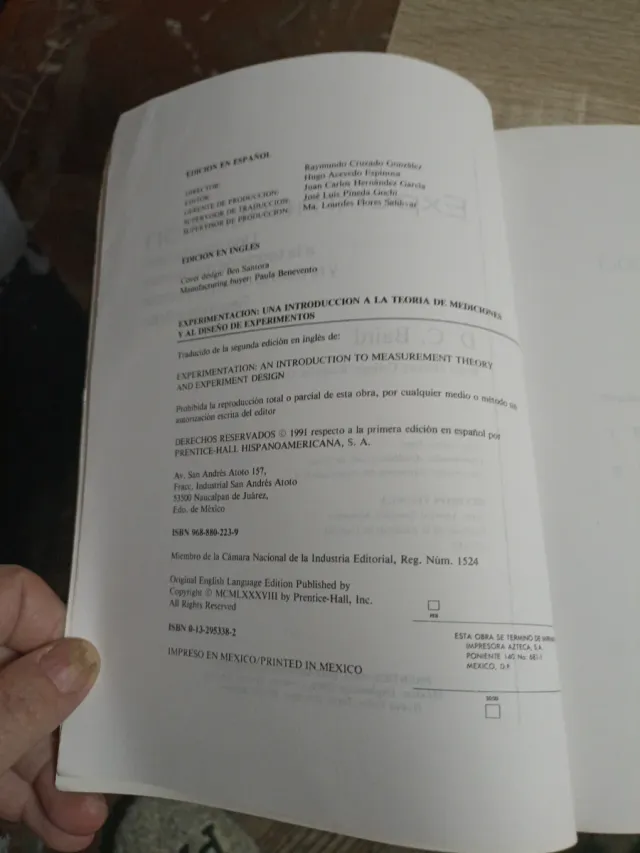 Experimentacion: Una Introducción A La Teoría D..