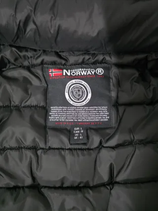 Parka Geographical Norway Negra Hombre