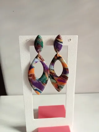 Pendientes Arcilla Polimérica Hechos a Mano
