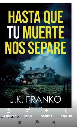 Hasta que tu muerte nos separe de j k franco