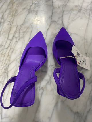 Zapatos Stradivarius Morados Talla 37.5