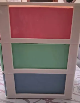 Cajonera Plástico 3 Niveles Apilable
