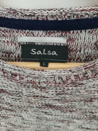 Jersey jaspeado de Salsa Jeans. Talla L