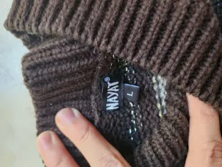 Jersey de rayas oscuras manga larga