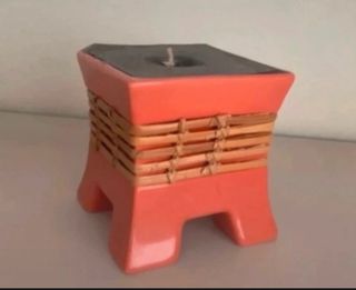 Vela estilo japonés bambú y cerámica