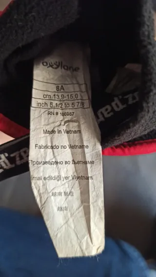 Guantes de esquí junior Wed'ze rojos