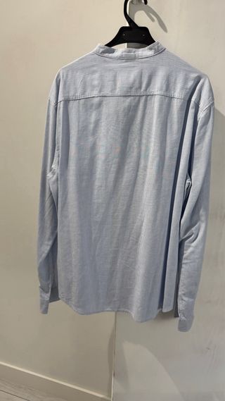 Camisa Bershka azul rayas