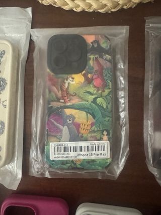 Lote Fundas iPhone 15 Pro Max Nuevas/Semi