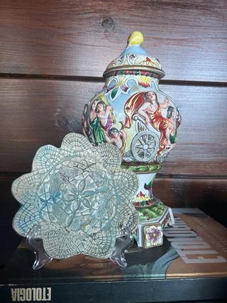 Bandeja cerámica vintage doily dish