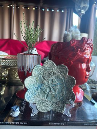 Bandeja cerámica vintage doily dish