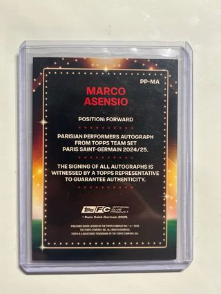 Marco Asensio Auto /250 Topps