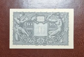 Banconota da 10 Lire Giove Originale Italia