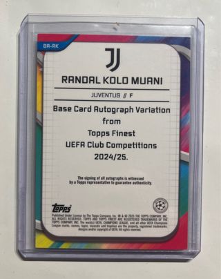 Randal Kolo Muani Auto /150 Topps Finest