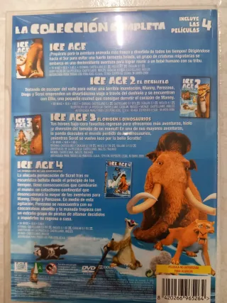 Colección Completa Ice Age 4 Películas DVD