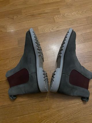 Stivaletti Chelsea camoscio grigio tg 43