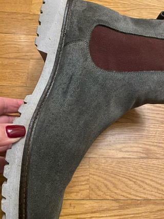 Stivaletti Chelsea camoscio grigio tg 43