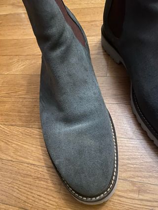 Stivaletti Chelsea camoscio grigio tg 43