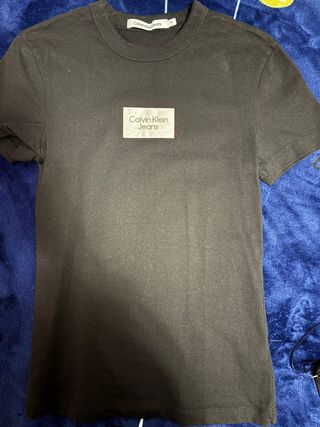 Camiseta Calvin Klein Jeans Negra Talla XS