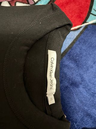Camiseta Calvin Klein Jeans Negra Talla XS