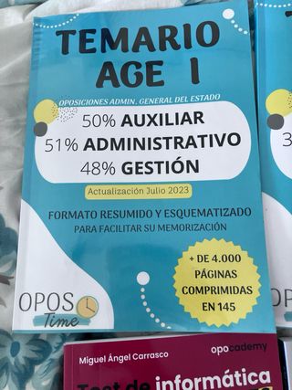 temario Opostime Age I y II 2023 informatica
