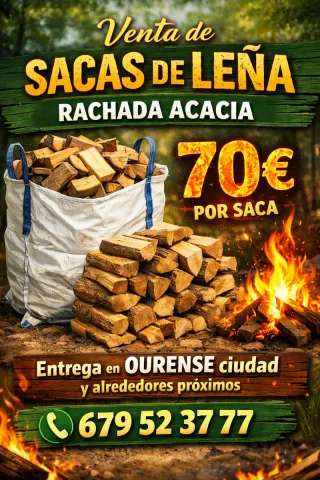 Big Bag Leña Acacia Rachada Ourense