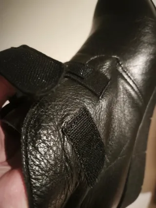 Botines Pekas cuña mujer negros con pelo