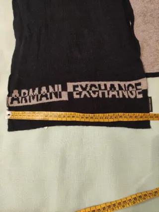 Sciarpa Armani Exchange unisex  blu e beige