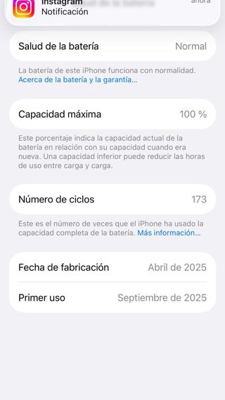 iPhone 15 128GB Negro Batería 100%