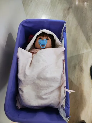 Bebés reborn, con mucha ropa, capazo, arrullo.