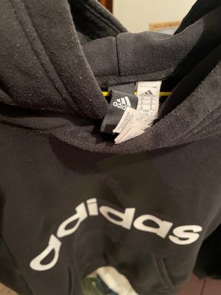 Sudadera Adidas Negra con Logo nueva original