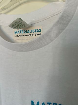 Camiseta promocional película Materialistas TallaS