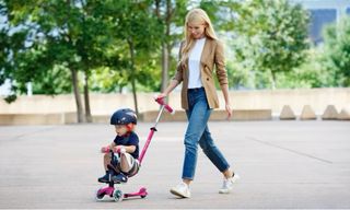 Patinete Micro Mini2Grow Deluxe LED Rosa