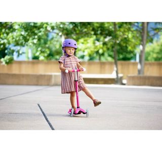 Patinete Micro Mini2Grow Deluxe LED Rosa