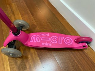 Patinete Micro Mini2Grow Deluxe LED Rosa