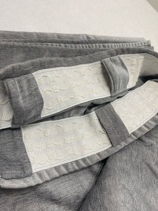 Cortinas de terciopelo gris