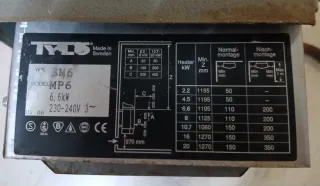 Calefactor Sauna Tylo Metálico Piedras