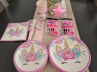 Set Cumpleaños Unicornio Niña