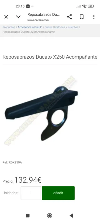 Reposabrazos Fiat Ducato