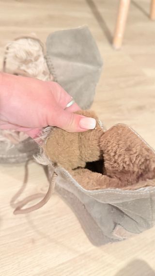 Botines Vidorreta Ante Cuña Piel Beige