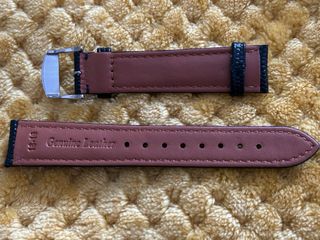 CORREA DE RELOJ DE PIEL NEGRA